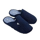 Zapatilla de casa con suela microporosa de goma EVA especial parquet. Suela ligera que no hace ruido y no araña el parquet.