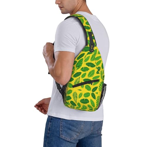 Morrales de tipo sling liviano ultraligero con estampado hoja banana miniatura 7
