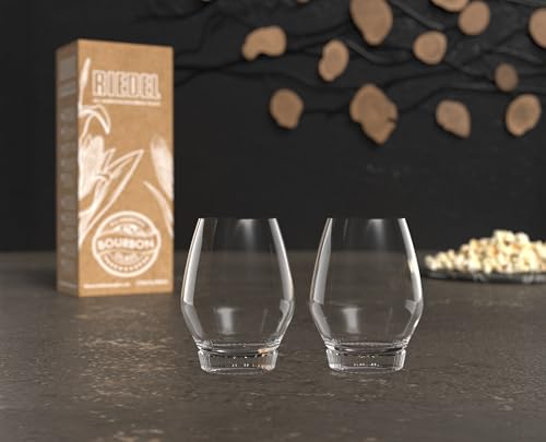 Riedel All American Bourbon Glass, Set of 2, Spirits Glass, Crystal Glass, Dishwasher Safe - 6416/73