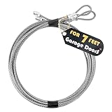 Busieea 2 Pack 8.8FT Torsion Spring Garage Door Cable - 1/8''(3mm) Heavy-Duty 304 Stainless Steel Galvanized...