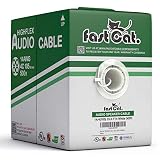 fast Cat. Audio Cable/Speaker Wire - PVC Jacket - UL Listed & (CMR-CL3R-FT4) Rated in-Wall Use - 100