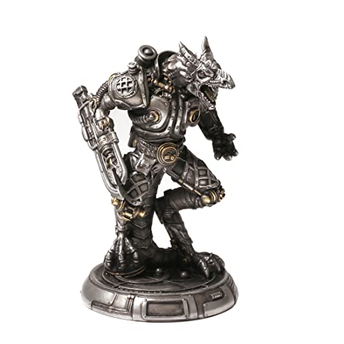 Estatua Dragón Mecanoide Steampunk Resina miniatura 2