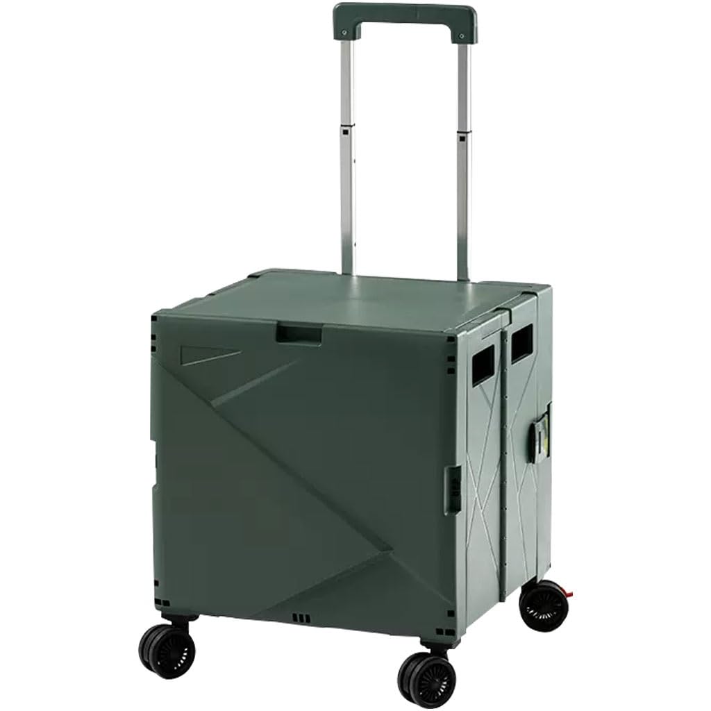 Carrello Pieghevole Per La Spesa Con Ruote Per Scale, 70 Litri, Coperchio Removibile E Manico Regolabile In Alluminio, Per Casa Shopping E Campeggio