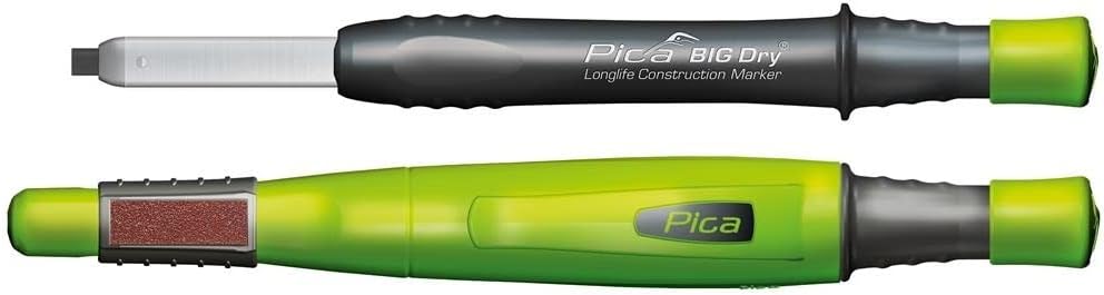 Pica 6095 Marker/Deep Hole Marker Value Box Pen Big Dry, 1 x Refill Water Soluble "Red" and "White" in Practical Cushion Box, Pack of 2 (1 Pack)