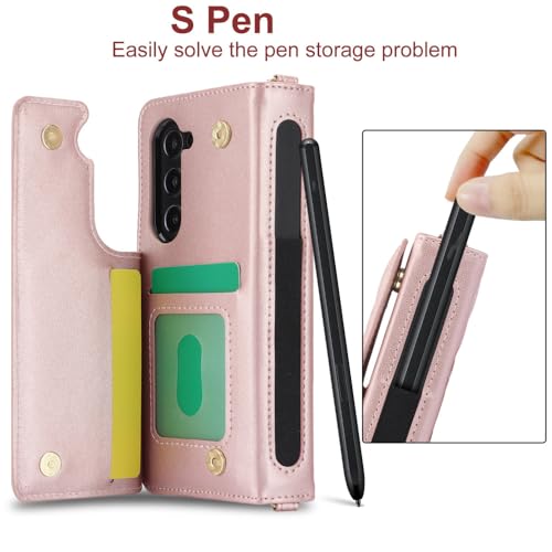 Coque Galaxy Z Fold 5 cuir violet protection intégrale antichoc - 2