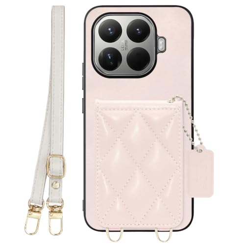 LOOF SWEET-SHELL SHOULDER �{�v �J�[�h�z���_�[ �X�}�z�P�[�X for Xiaomi 15T Pro �p �P�[�X �J�o�[ �V�����_�[ �����O �X�g���b�v �X�}�z�V�����_�[ �X�g���b�v�z�[�� �J�[�h���[ �w�� �J�[�h���� �V�F�� �w��