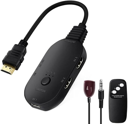 Q2-4 Wth Remote Control UHD 4K Resolution Switcher HDMI Switch 4K 3 In 1 Out Splitter