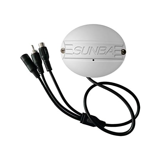 Sunba Outdoor Microphone for IP Security Cameras High Sensitivity Audio Pick-up with Warning Decal-No Screws