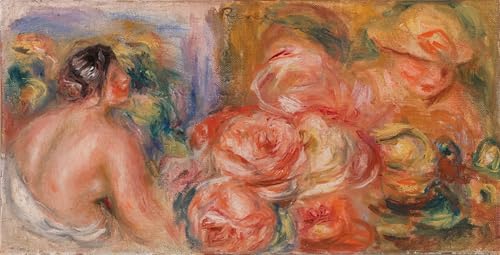 Pintura decorativa Rose e piccoli de Pierre Auguste Renoir en lienzo de 60x90cm