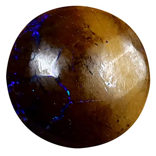 Opale Koroit d'Australie pour bague artisanale, cabochon multicolore de 3.65 ct unique