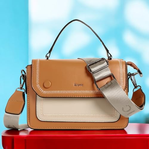 Image of EXOTIC Premium Embroidery Design Saddle Boxy Shoulder Bag for Women