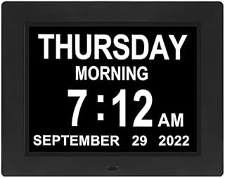Gsituk 2022 Newest Digital Day Clock for Seniors,Clear Display Extra Large Date Day Time Dementia Clock for Elderly,Impaired Vision,Memory Loss Alzheimers Clock with 12 Alarm Options,Auto-Dimming