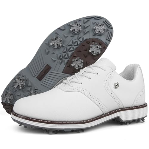 Spikes Golf Shoes Men Professional Golf Shoes Waterproof Walking Footwears for Golfers Outdoor Gym Sneakers