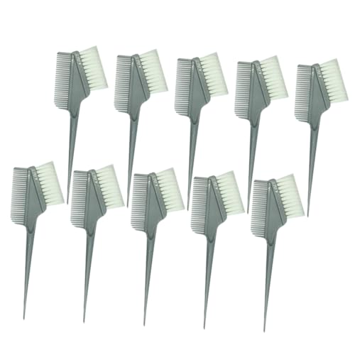 FRCOLOR Portable Hair Tint Brush 10pcs Keratin Tint Brush Set for Salon or Home