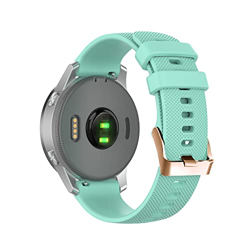 Bracelet silicone 18mm rose gold pour Garmin Vivoactive 3S 4S et Venu 2S