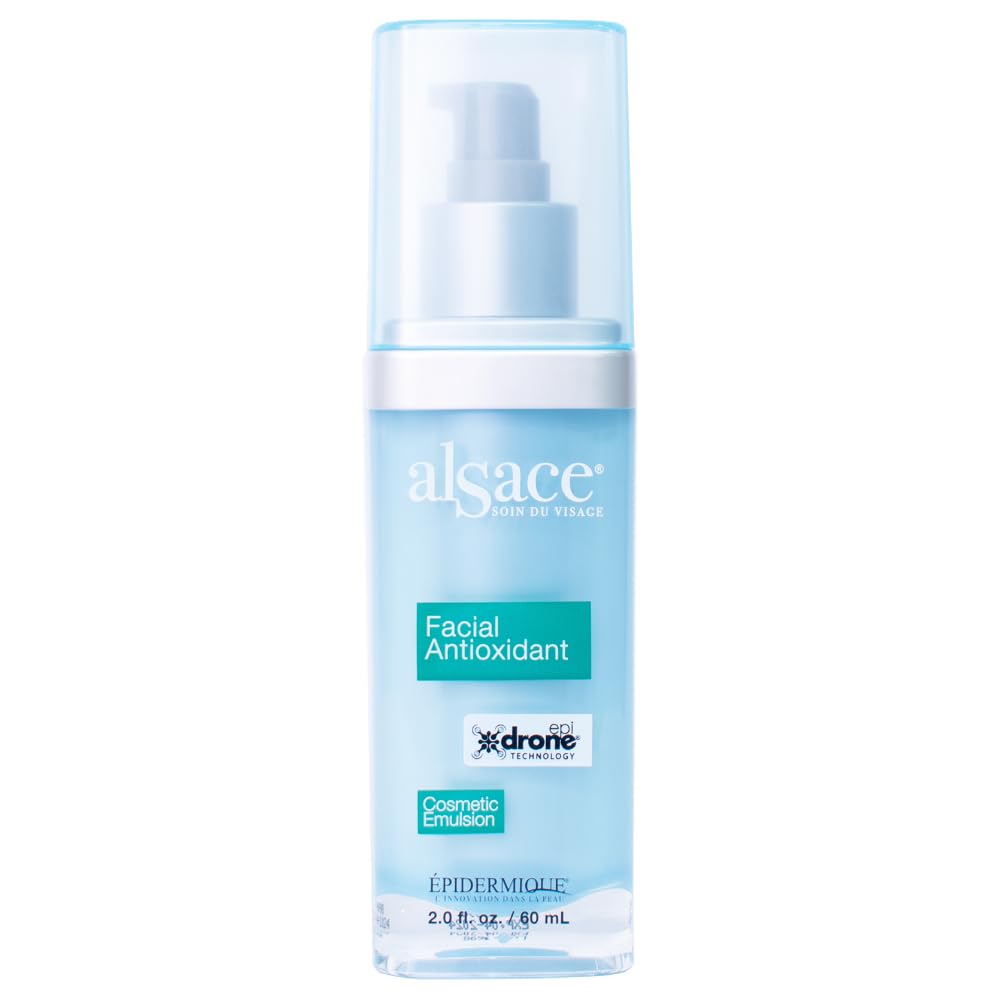 EPIDERMIQUE Antioxidant Facial Emulsion | Vitamin C, B3 Complex & Anti Aging Peptides for Brightening, Hydrating & Oxidative Stress Defense Skin Care for Face & Neck | 2.0 fl oz