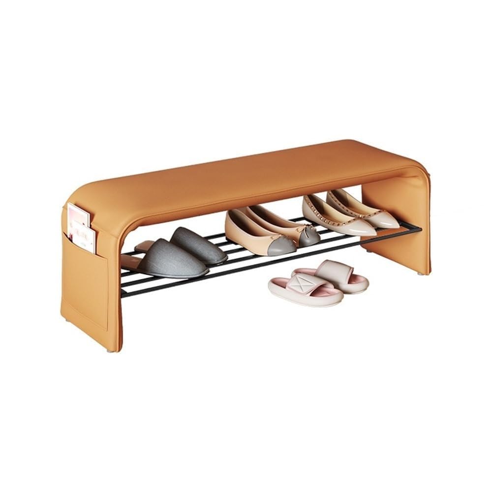 Organisateur de rangement de chaussures avec assise confort pour petite entrée
