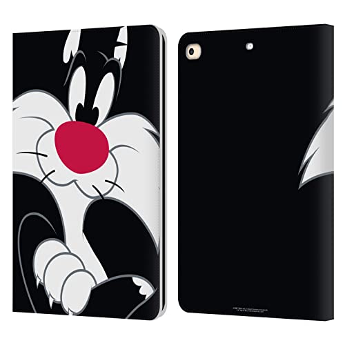 Housse cuir iPad 9.7 Looney Tunes Sylvester antichoc avec fentes pour cartes