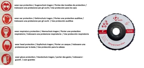 Q-Tools® CSD scheibe 125mm | 1 Stück | Grobreinigungsscheibe | Schleifscheibe für Winkelschleifer 125 | Polierscheibe Winkelschleifer | einigungsscheibe | Schleifscheiben 125mm Winkelschleifer