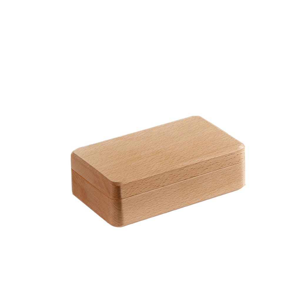 Joyero de madera maciza con cierre magnético y diseño nórdico elegante