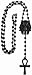 GWOOD Pharaoh With Ankh Necklace New Iced Out Style Rosary Black Color 31 Inch Long Chain