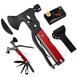FilmHoo Gifts for Dad/Men from Daughter Son,Multitool Camping Accessories 14 in 1 Hatchet with Knife Axe Hammer Gifts for Grandpa/Him,Fathers day/ Birthday/Anniversary/Christmas Stocking Stuffers