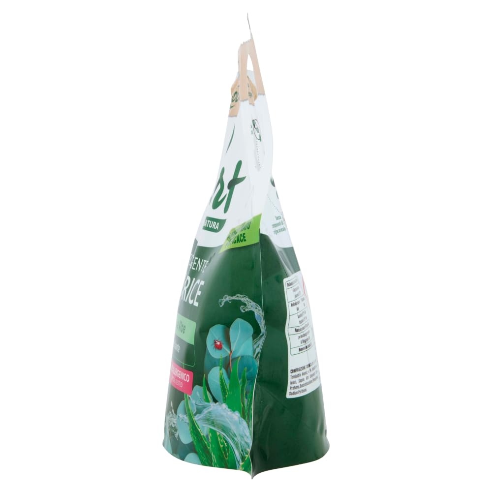 CHANTECLAIR VERT Detergente líquido Lavatrice eucalipto y aloe – Detergente ecológico Extra quitamanchas – 30 lavados, bolsa de 1200 ml + llavero Beni Culinari gratis