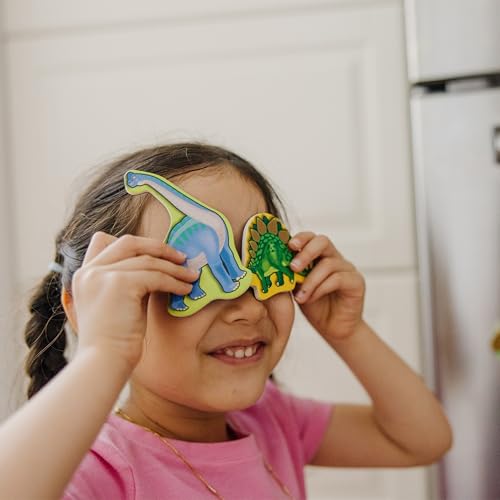 Melissa & Doug Wooden Magnets Set - Animals and Dinosaurs With 40 Wooden Magnets