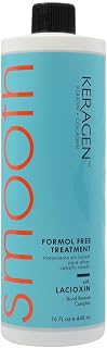 Keragen Brazilian Keratin Smoothing Treatment | Formaldehyde-Free Blowout for Frizzy, Dry, or Damaged Hair | Smooth, Silky Results | Fine to Medium Hair | 16 Oz