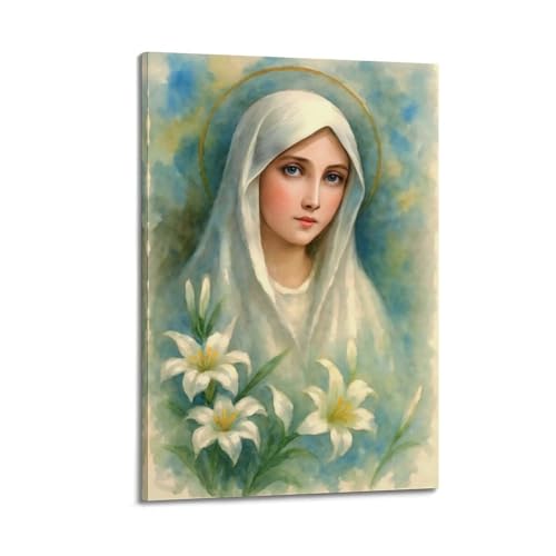 Poster religieux style aquarelle pour créer un cocon de sérénité