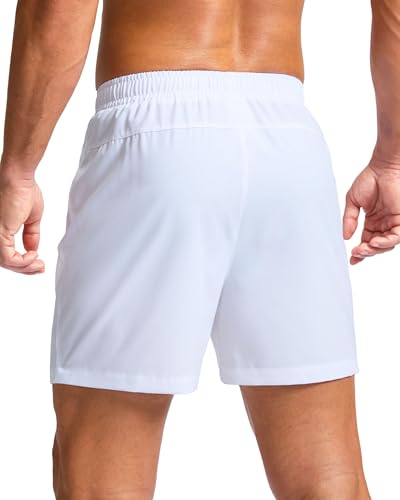 Image of G Gradual Men's Athletic Running Shorts with Zipper Pockets Quick Dry 7 inch / 5 inch / 9 inch Workout Gym Shorts for Basketball Hiking