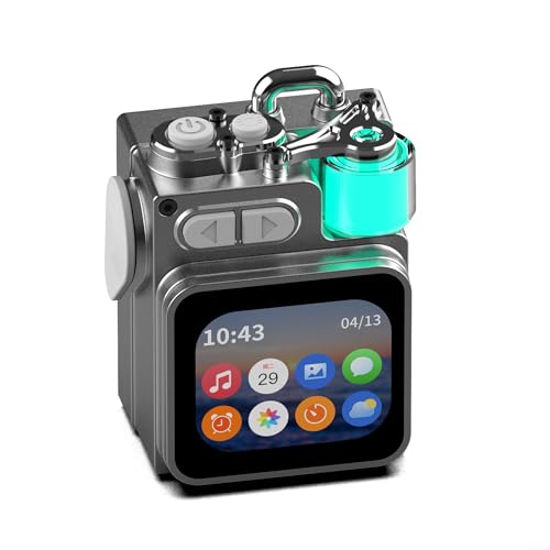 Enceinte portable sans fil intelligente, avec écran tactile LED RGB caisson de basses pour activités de plein air, BT 5.4, 6 heures de lecture