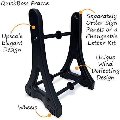 Smartsign Deluxe Quick-Load A-Frame Sidewalk Sign And Letter Kit - White | 42" X 29" X 24" (H X W X D) #TOP4