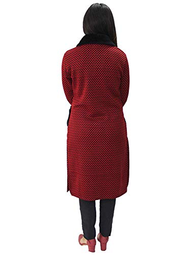 Image of Matelco Women's Wool Straight Kurti for Winters (Ad04Caz45 Black Parent).
