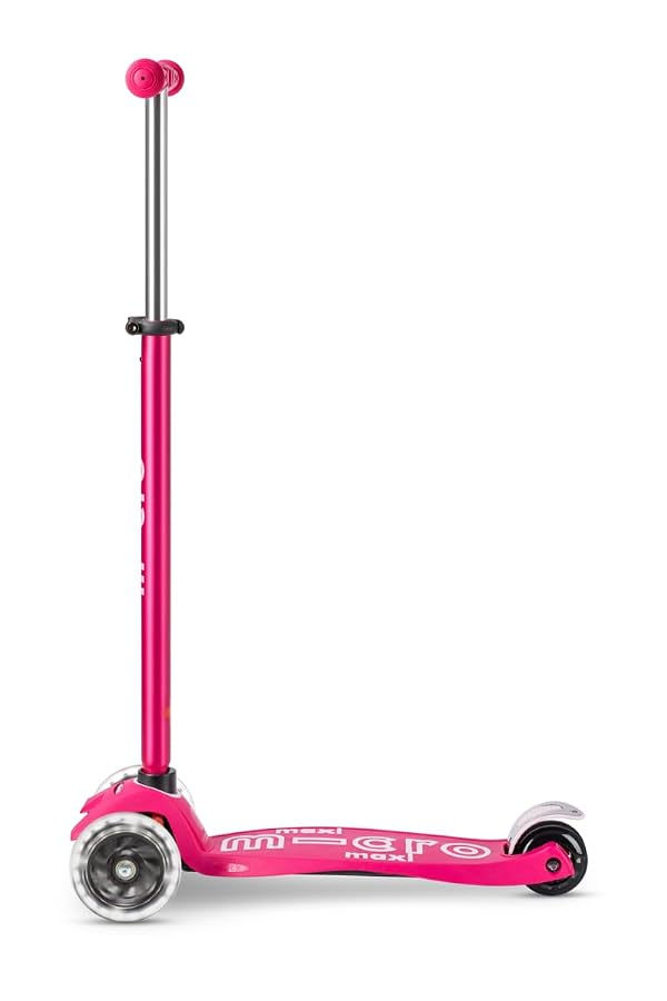 Micro Kickboard | Maxi LED Kids Scooter for Ages 5-12 | Children up to 110 lbs | 3 Wheel Lean-to-Steer Design | Adjustable T Bar | Smooth Ride, Motion Activated PU LED Wheels | Swiss Design by Micro - Image 2