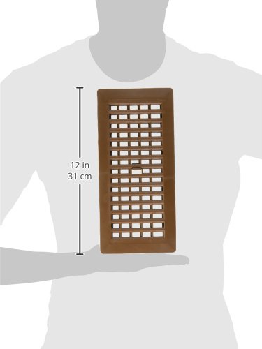 Decor Reiben 4-Zoll von 25,4 cm Kunststoff Boden Register, PL410-OB