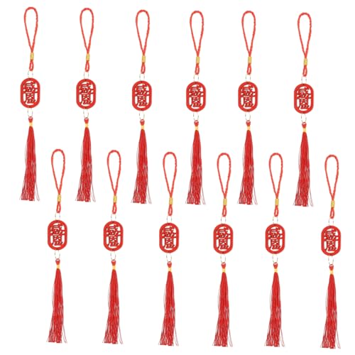 Ornements suspendus en bois de style chinois de haute qualité pour esprit Feng Shui