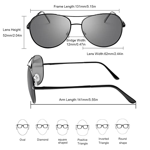 Spring Hinge Photochromic Polarized Sunglasses for Men and Women Al-Mg Metal Frame Sports Driving Glasses UV400 Protection Eyeglasses Anti Glare Eye Fatigue Golf Fishing Cycling Ultra-light Eyewear - Image 3