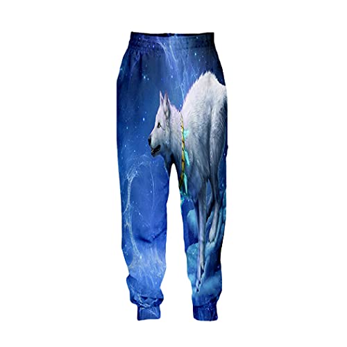 Pantalon long décontracté imprimé animal 3D 03 pour homme et femme