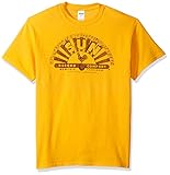 Trevco Men's Sun Records Short Sleeve T-Shirt, Worn Gold, Large