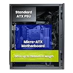 Zalman CUBIX Compact Mini Tower mATX PC Case, Heavy-Duty 0.8T Steel Chassis, Micro-ATX DTX ITX SFF SFX HTPC Small Form Factor Chassis with USB 3.0, 80mm Preinstalled Fan, Fits ATX PSU, Black - Image 4