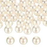 Couleur : Blanc crème Matériau : ABS Poids : 300g Taille : 12mm/0,47 pouce (D) Dans l'emballage : environ 340 x perles