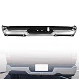Chrome Rear Step Bumper Assembly for 2019-2024 Ram 1500 | with Sensor Holes – Single Exhaust Only | NOT for...