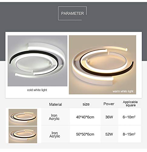 Plafonnier LED dimmable à intensité variable pour salle à manger - 3