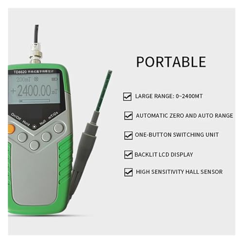 Medidor Gauss Digital Portátil NURII 5% Precisión miniatura 6