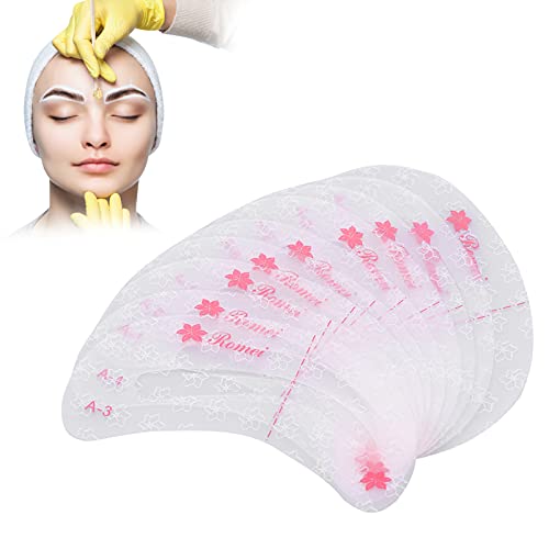 Pochoir à Sourcils Réutilisable 9 Pièces Dessin de Sourcils Pochoir de Toilettage Maquillage Guide des Sourcils Modèle Outil de Mise en Forme