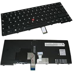 Teclado Lenovo Thinkpad T440P Trade-Shop - Teclado original para portátil Lenovo Thinkpad E431 E440 L440 L450 L460 T431 T431S T440 T440I T440P T440S T440S T440SI T450 T450S T460S Teclado alemán Diseño