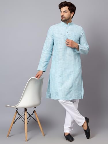 Image of LATEST CHIKAN Men's Cotton Regular Kurta