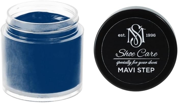 Nutritive Leather Spray - NCS S 6030-R80B Jet Black Ultramarine - Deep Conditioning & Shoe Color Restoration for Smooth Leather by MAVI STEP - 1.70 fl oz / 50 ml