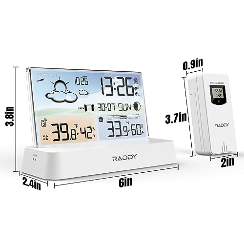Raddy 037790409 Dt6 Weather Station Indoor Outdoor thumb #7